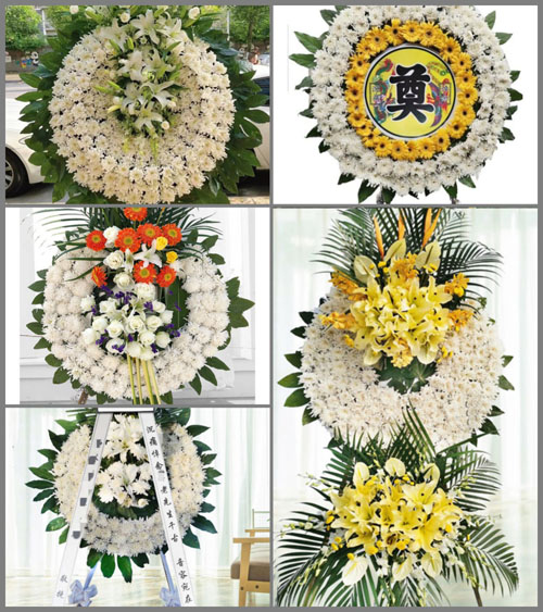 浙江省温州苍南县钱库镇六板桥村花圈速递